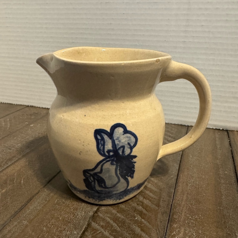 PR Storie Pottery Pitcher with Lady Design